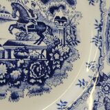 2 Antique Gilman Sacavem Statue Dinner Plates / Serving Dishes