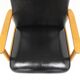 Fauteuil scandinave en simili-cuir, Suède, 1960