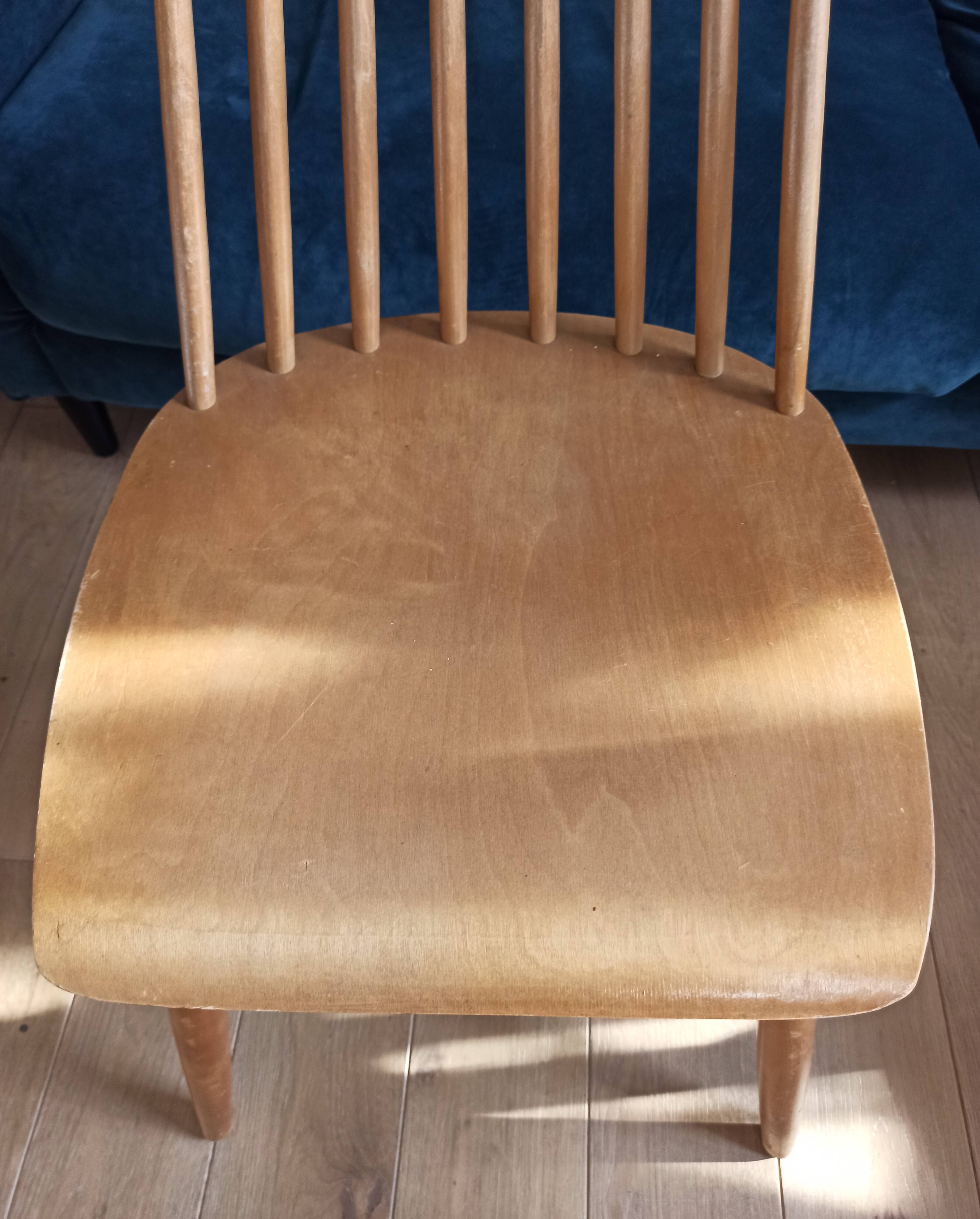 Chaises en bois vintage Ikea 1960