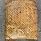 Basket with lided bamboo from Asia