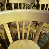 Suite of 6 bistro chairs signed "baumann"