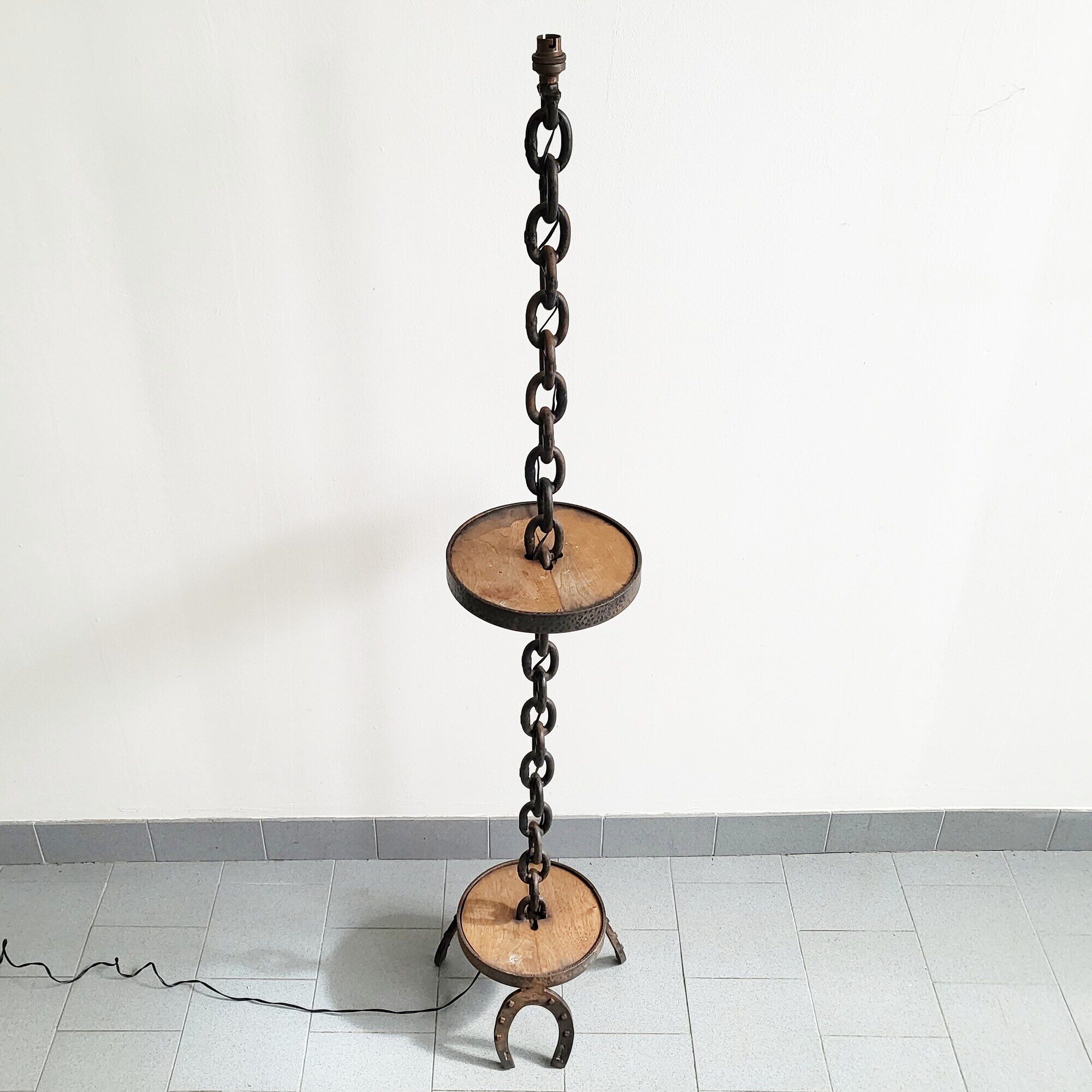 Vintage brutalist floor lamp 1970