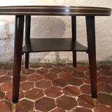 Vintage two-plated round coffee table