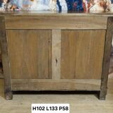 Low buffet with a curved front from the Louis Philippe period in walnut.