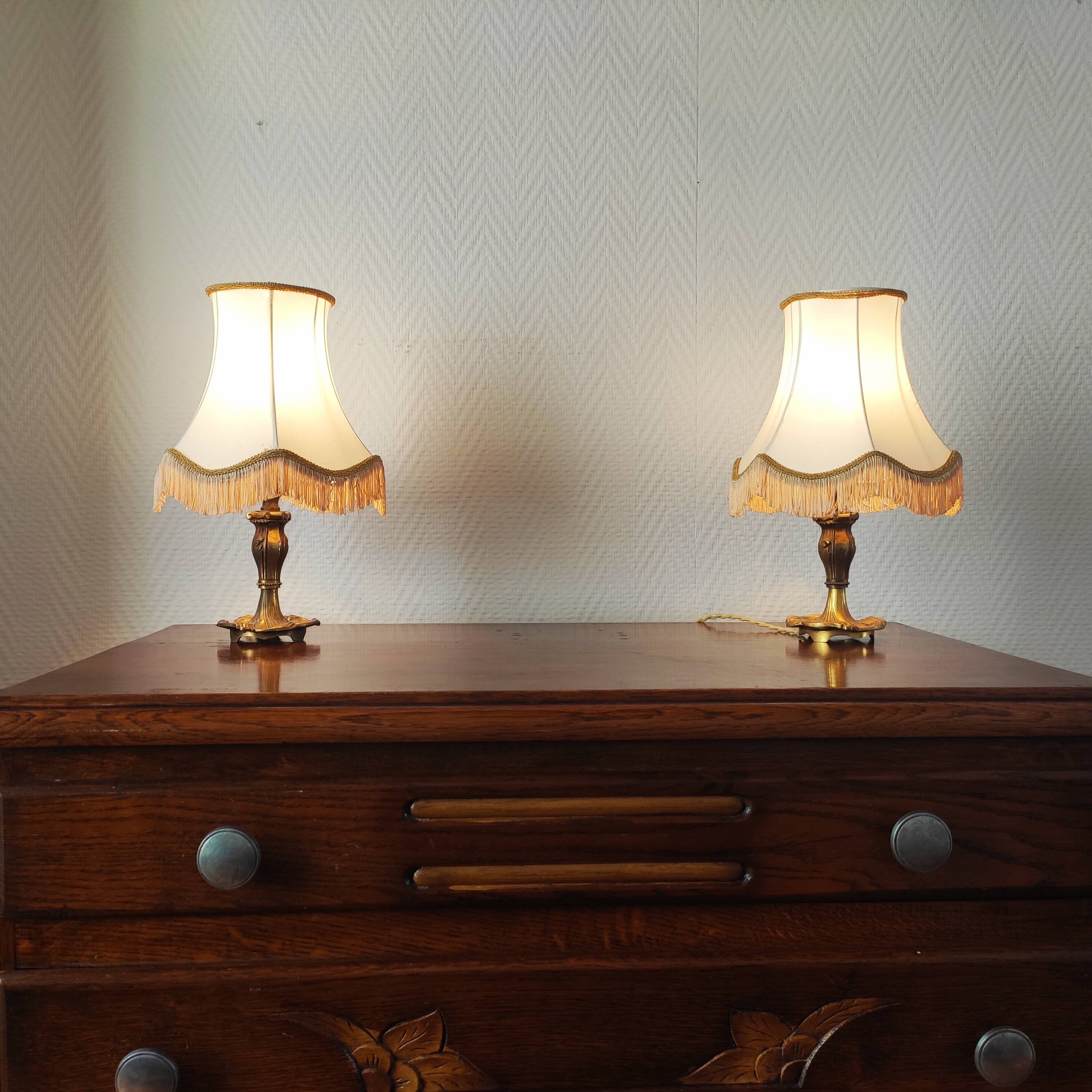 Pair of old lamps