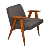 Paire de fauteuils années 60 retapissés
