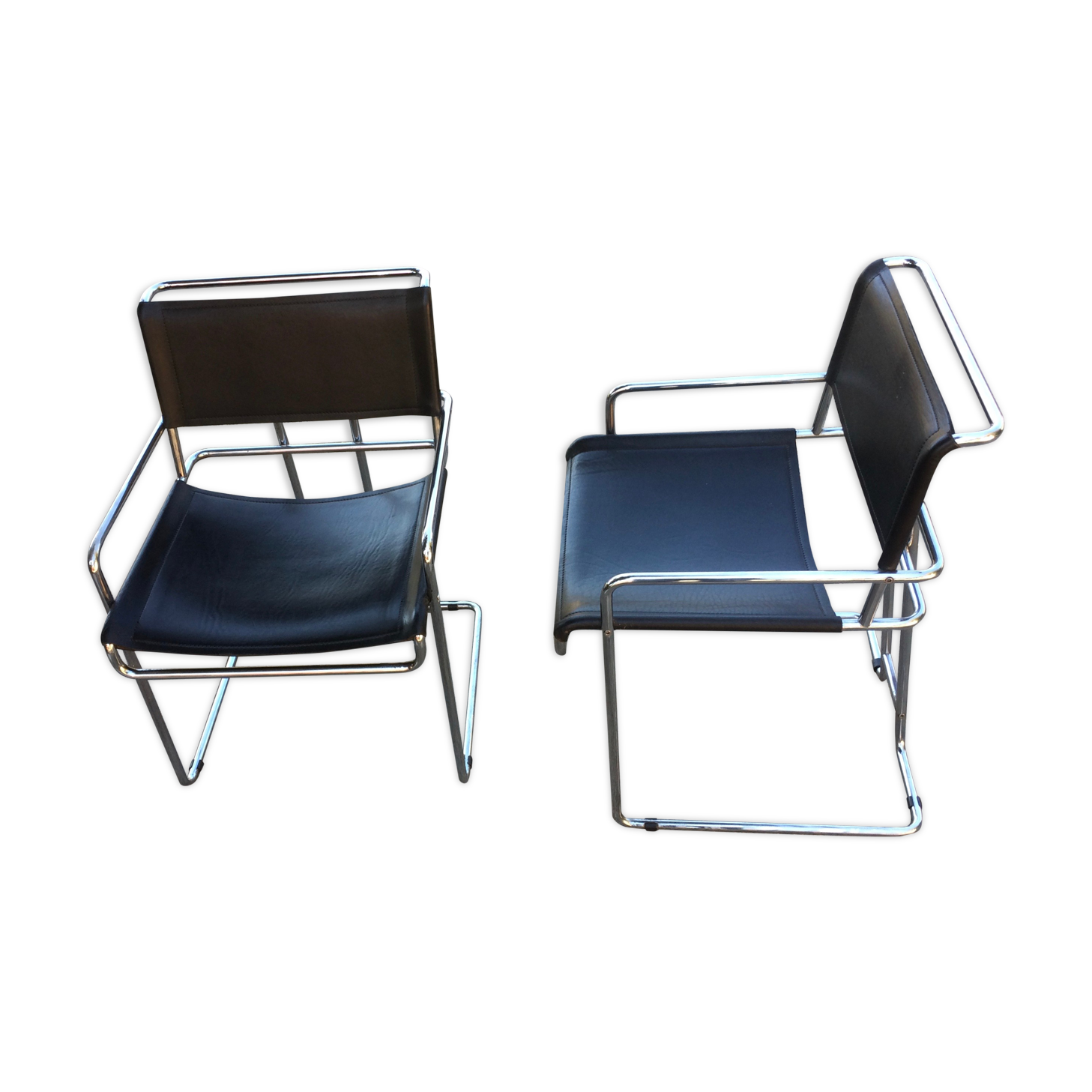 Pair of armchairs by Guido Faleschini