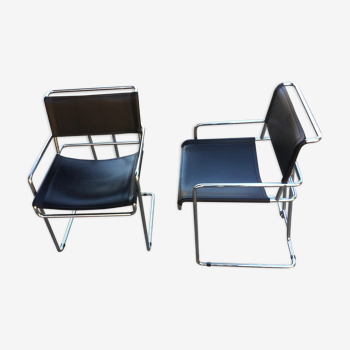Pair of armchairs by Guido Faleschini