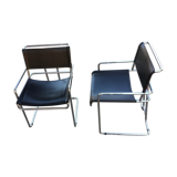 Pair of armchairs by Guido Faleschini
