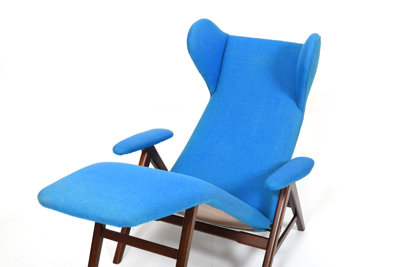 Chaise longue par Henry W. Klein pour Bramin années 1950