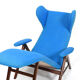 Chaise longue par Henry W. Klein pour Bramin années 1950