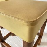 Wooden and skai stools from the 60s