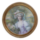 Marie-Louise medallion painting 19th century pastel signed L.Tailleferie tbe