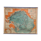 Large vintage school wall map – Pacific Ocean