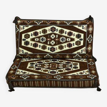 Brown arabic floor couch