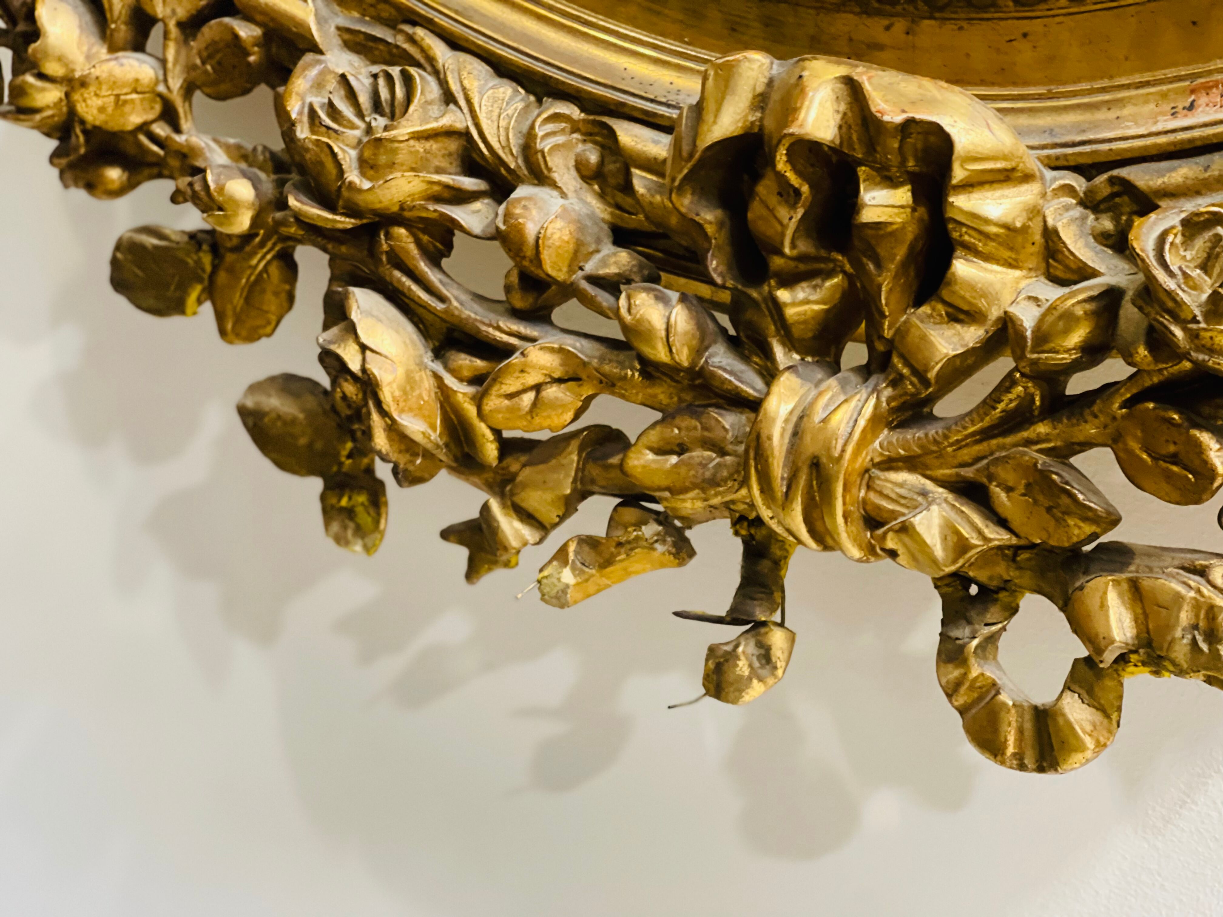 Mirror Louis XVI gilded wood - late nineteenth