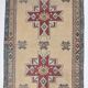 Persian Burgundy & Sand Beige Oriental Vintage Rug, 140x211Cm