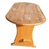 Rustic Rounded Corner Pine Table