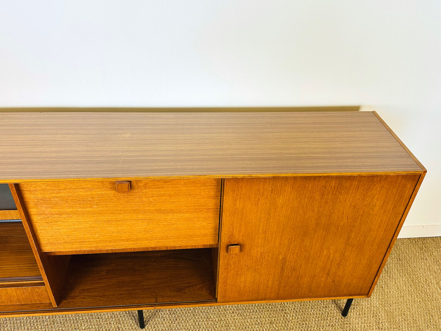 1960s high Scandinavian teak sideboard