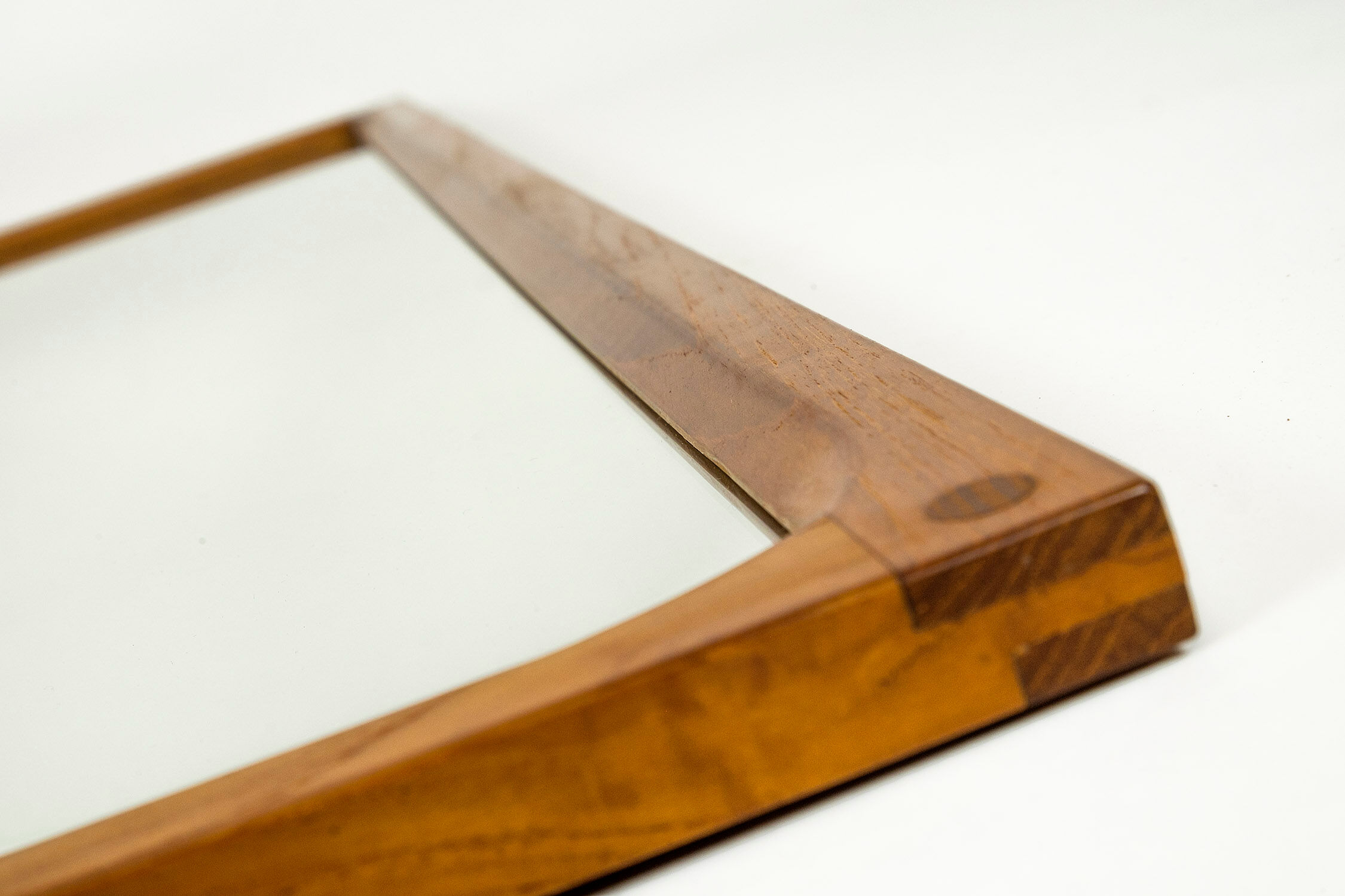 Model No. 165 Teak Mirror by Kai Kristiansen for Aksel Kjersgaard, 1960s