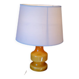 Designer orange glass lamp from the 70s