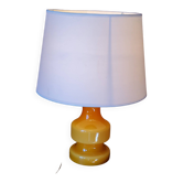 Designer orange glass lamp from the 70s