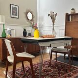 Table formica pieds eiffel avec rallonge