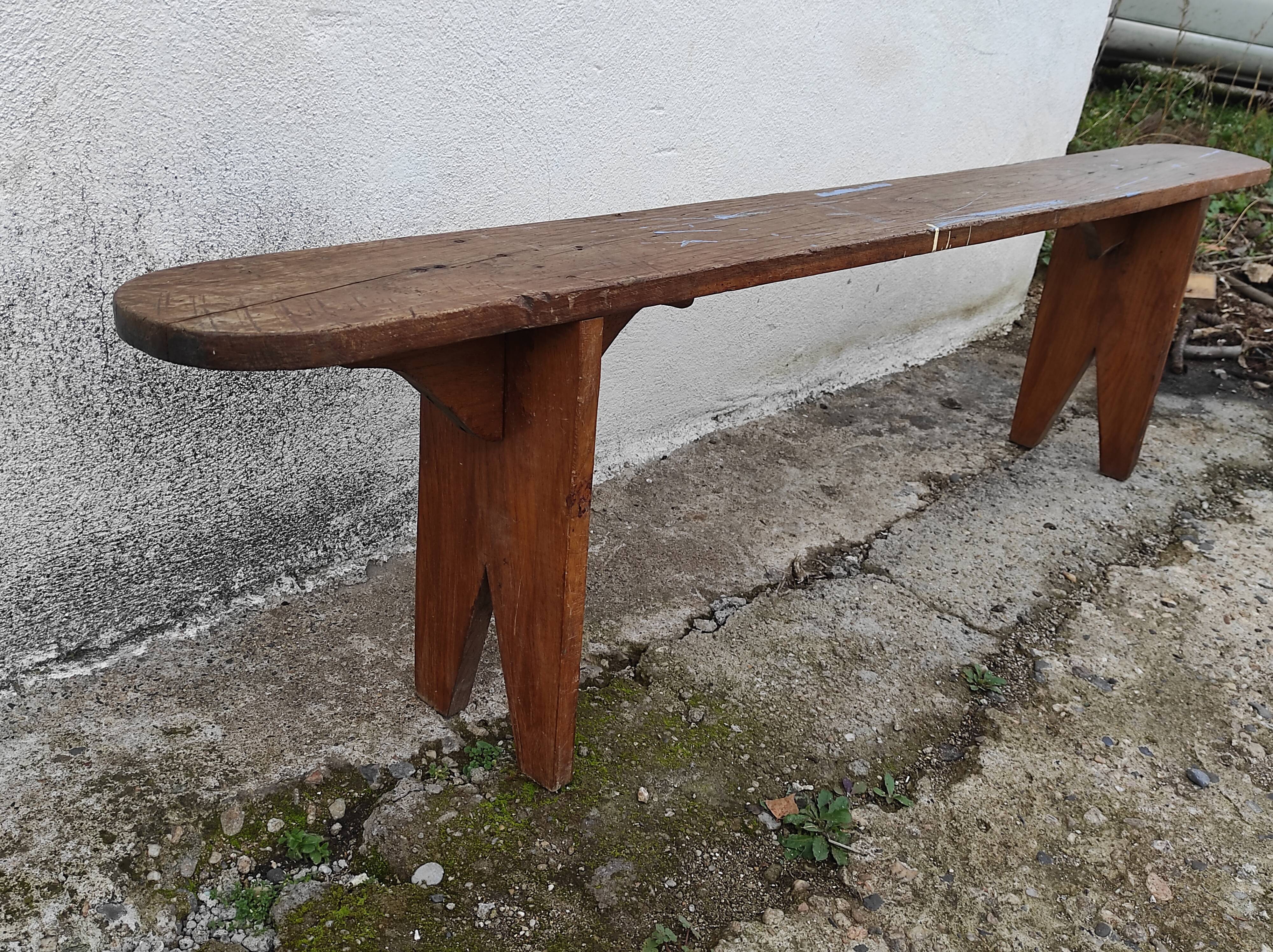 Old oak farmhouse bench
