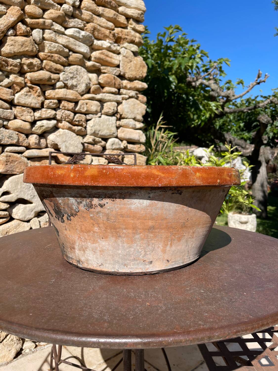Ancient earthenware dish