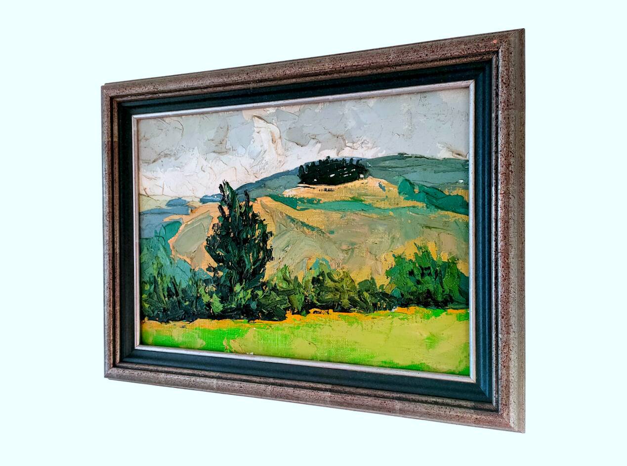 Tableau SCHWARZ (Marcel, 1914-1985) – HST - Paysage, montagne - 1950