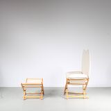 Chaise Vico Magistretti « Regina D'Africa » avec tabouret pour Alias, Italie 1970