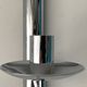 Pair of chrome metal sconces and smoked glass from Sciolari, 1970