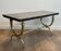 Table basse de style néoclassique en laiton et marbre de Raymond Subes