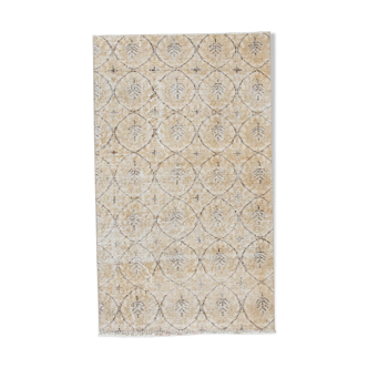 2X4 Beige vintage door mat rug, 2x4 Door mat rug, 3.11.x2.5 Ft