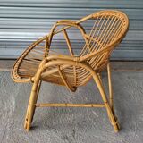 Vintage rattan basket chair in very good condition