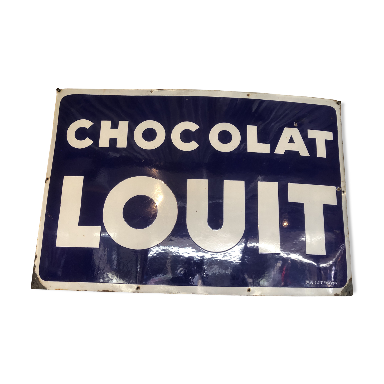 Enamelled plate "Chocolat Louit"