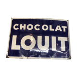 Enamelled plate "Chocolat Louit"