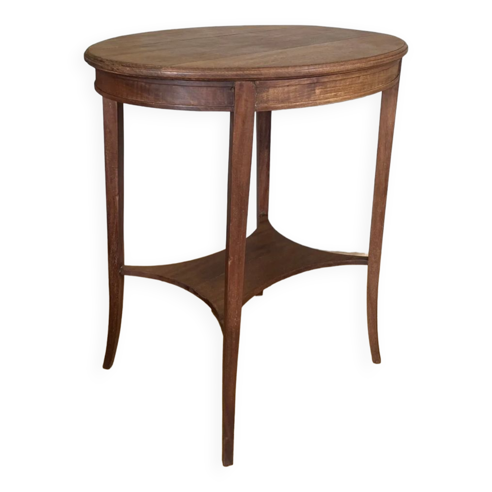 Oval Art Deco pedestal table in oak early twentieth century