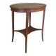 Oval Art Deco pedestal table in oak early twentieth century