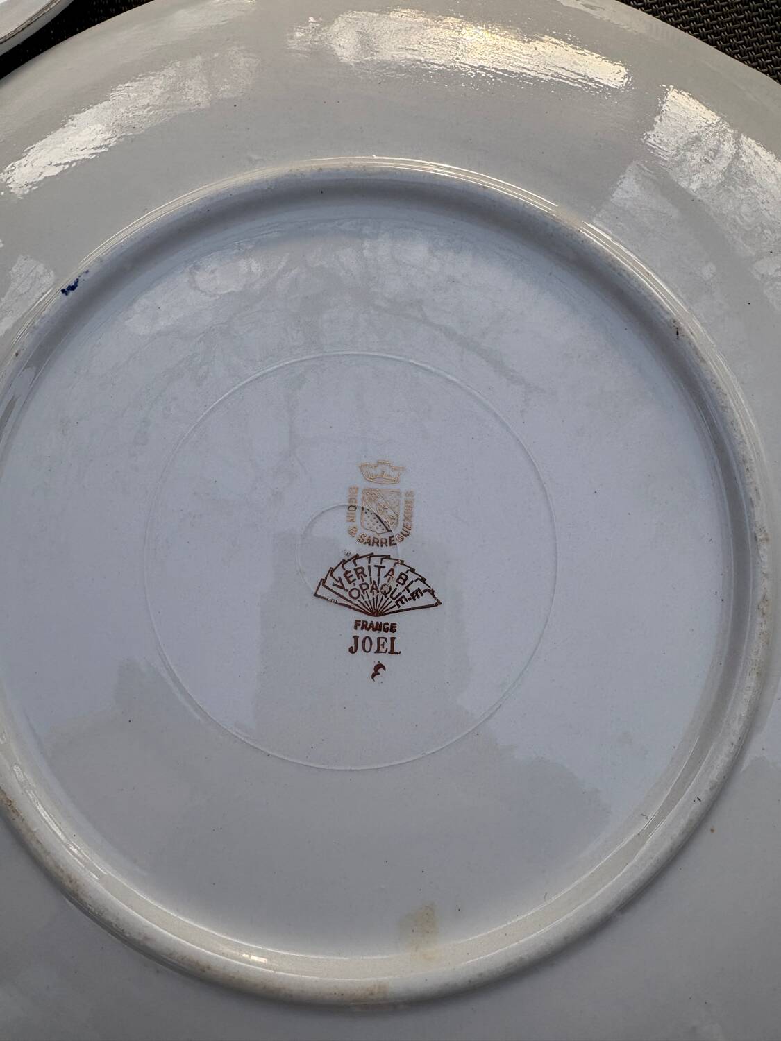 Digoin Sarreguemines pie dish