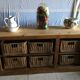 Craft furniture with wicker baskets