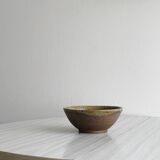 Handmade ceramic craft bowl, rustic glazed bowl
