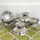 6 stainless steel bowls 1970