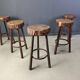 Vintage tree trunk bar stools, 1970s