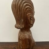 African statue, wooden bust of a woman, 1920s