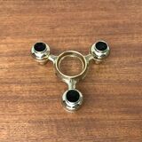 Modular atomic stackable metal candlestick by Quist, 1970s vintage.