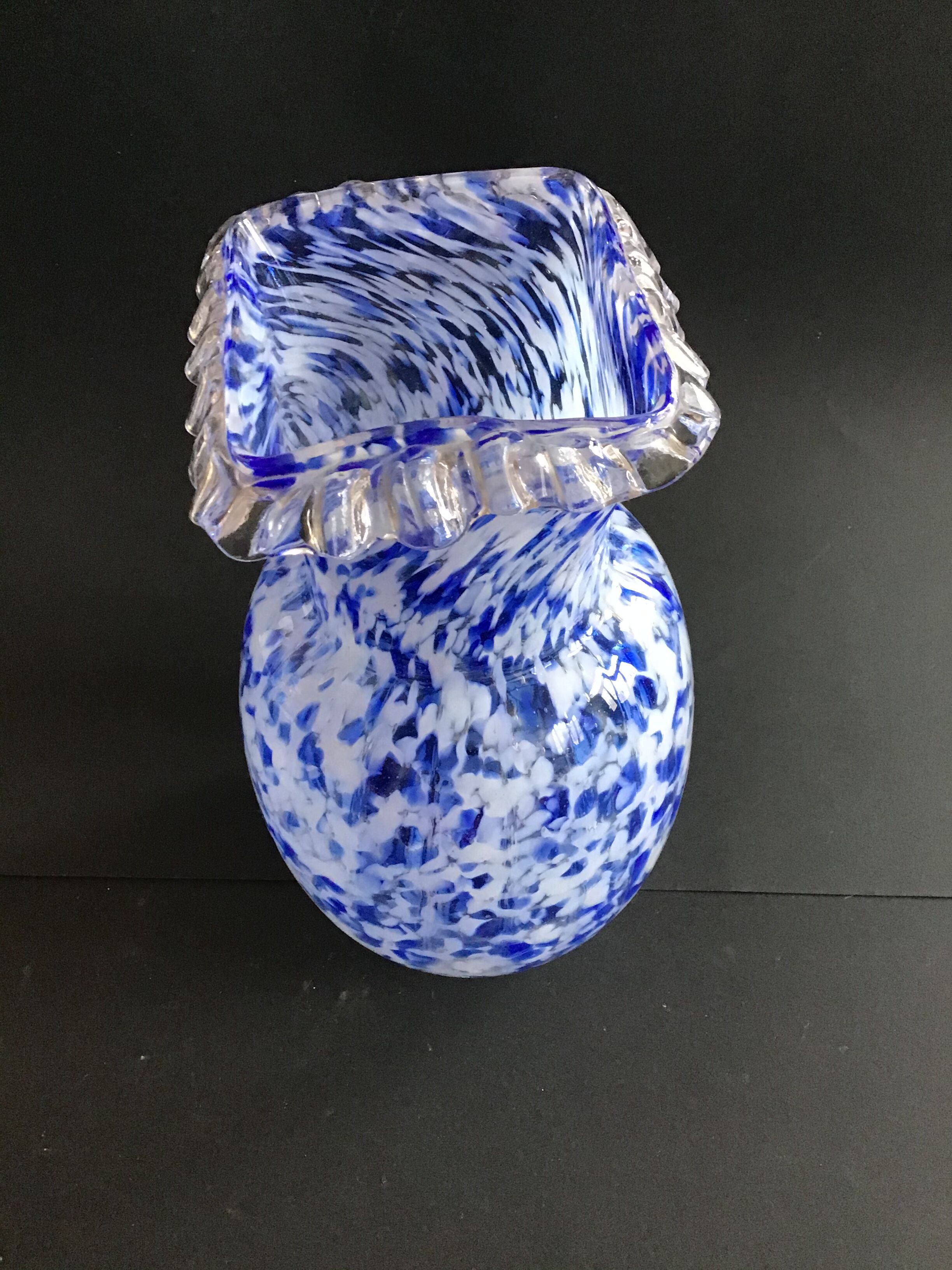 Vase en verre de clichy Selency