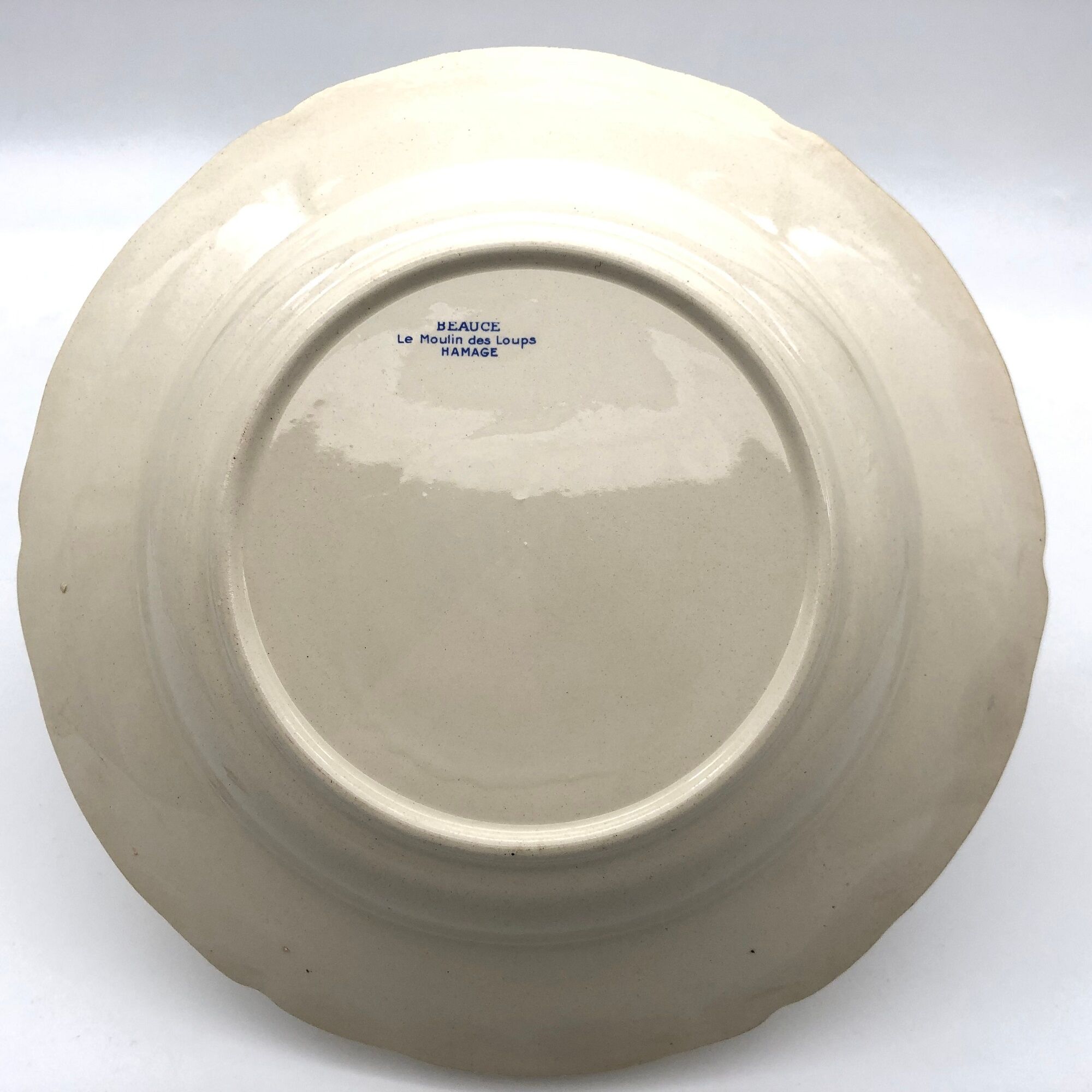 6 hollow plates "Moulin des Loups - Beauce model"