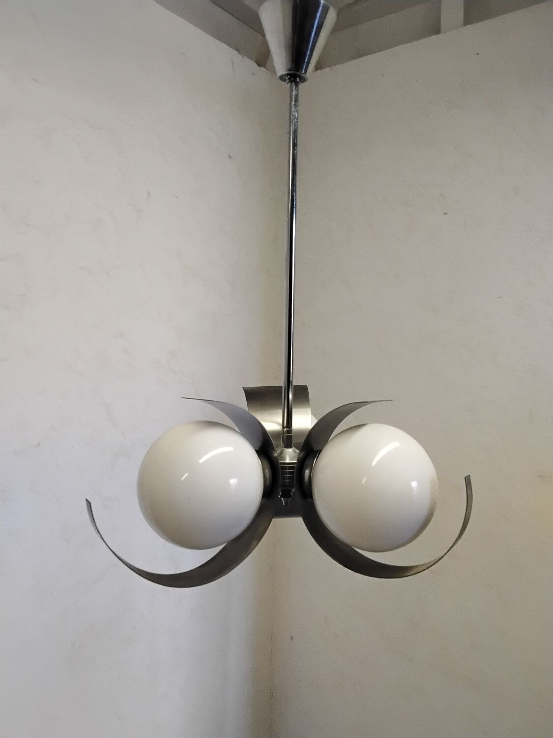 Pendant Light, Vintage Space Age Chandelier 70s