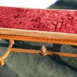Louis XVI double-style canne piano bench